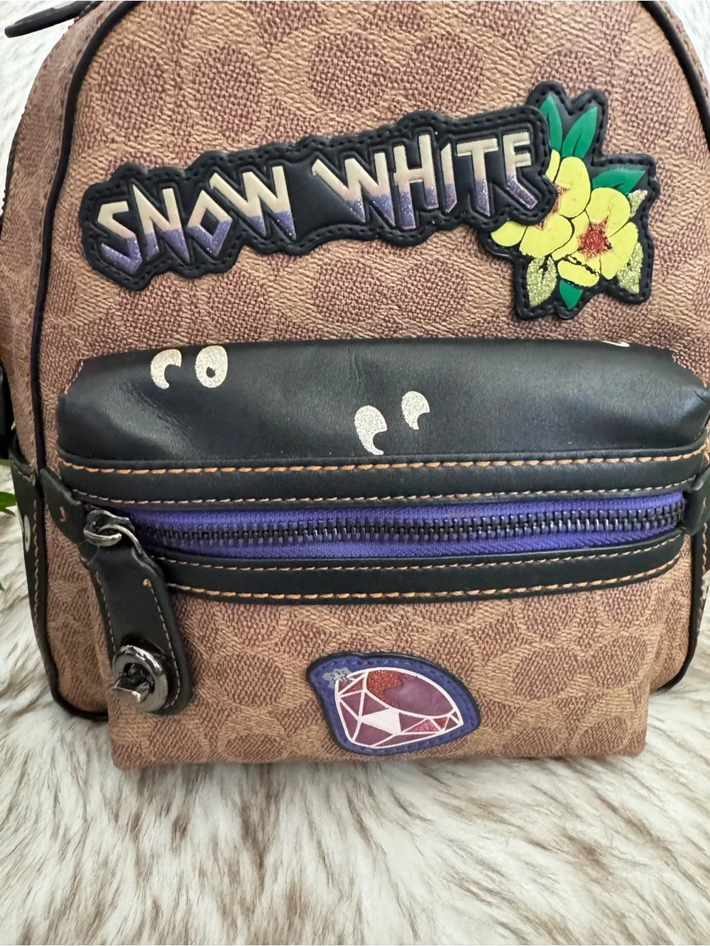 Coach x Disney A Dark Fairy Tale Snow White Campus Mini Backpack